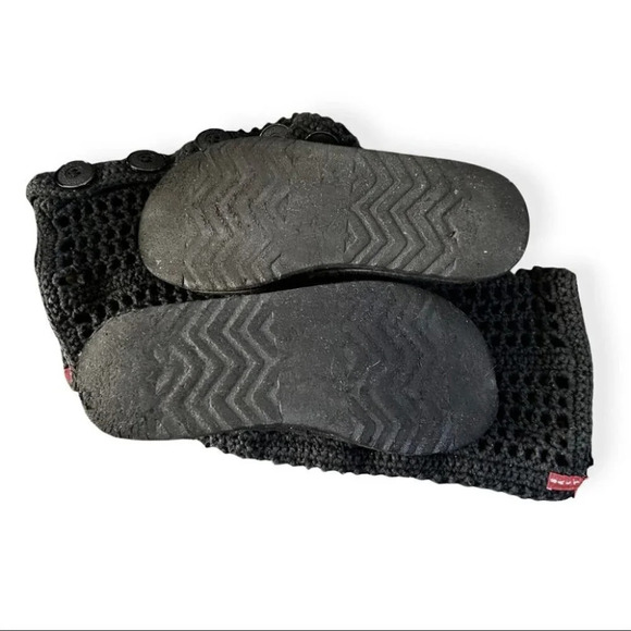 LIVS Black Crochet Button Up Washable Boots - Picture 6 of 6